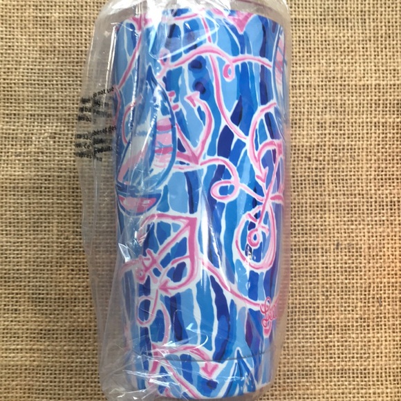 Lilly Pulitzer NEW Reel Nauti GWP travel tumbler - Picture 2 of 5